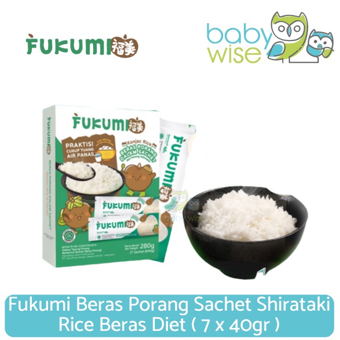 

Modis.. Fukumi Beras Porang Sachet Shirataki Rice Beras Diet ( 7 x 40gr ) RNS