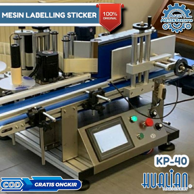 

Mesin Automatic Labelling Sticker KP-40 Mesin Tempel Sticker Label Kemasan Produk Botol Bulat Hualian