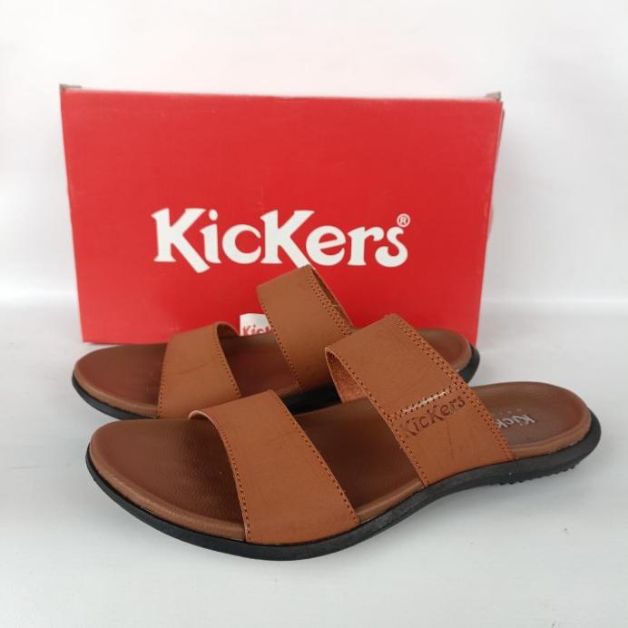 Best Sandal selop Kickers original Sandal kulit pria Sandal slide pria ori New 275