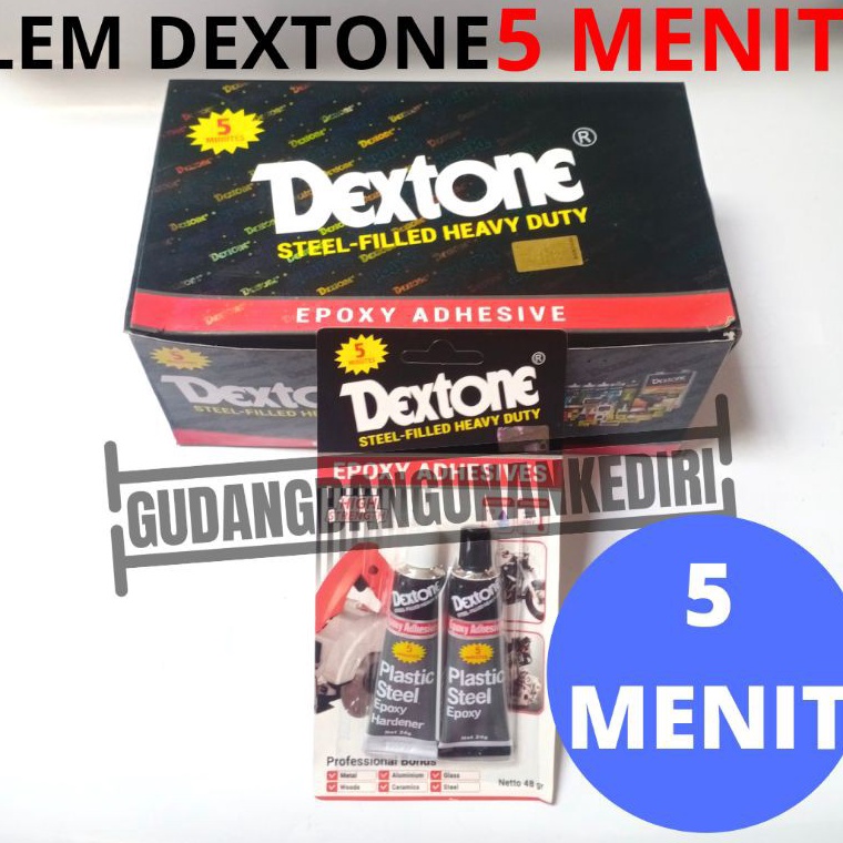 

3.3 FLASH SALE [PROMO] LEM BESI DEXTONE 5 MENIT 5MENIT EPOKSI EPOXY 48gram