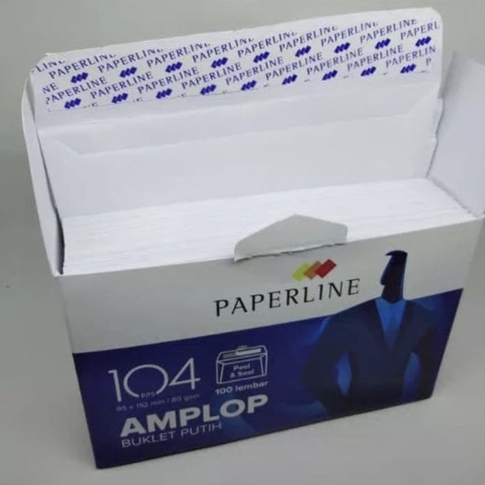 

6.6 SALE AMPLOP PAPERLINE 104 PPS PUTIH POLOS