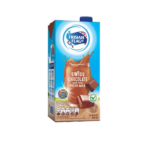 Promo Harga Frisian Flag Susu UHT Purefarm Swiss Chocolate 946 ml - Shopee