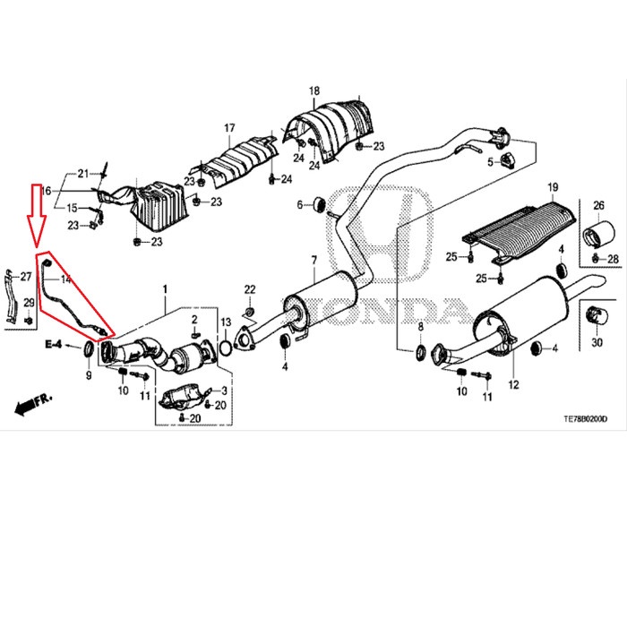 Sensor Oxygen Oksigen Bawah Honda BRV Mobilio Original ORIGINAL