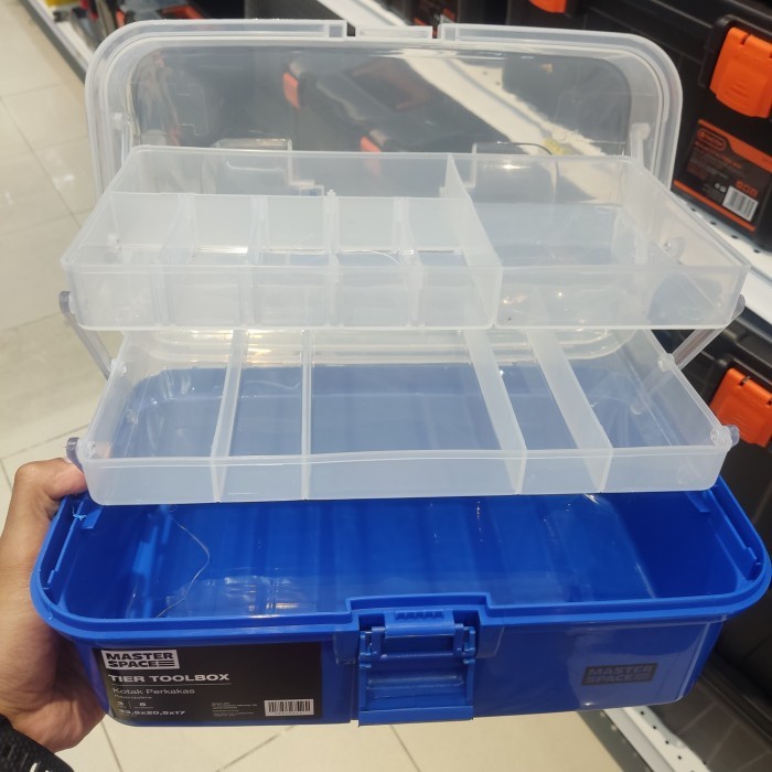DISKON SPESIAL KRISBOW/MASTERSPACE KOTAK PERKAKAS PLASTIK/TOOL BOX/PANCING/TAMIYA TERBARU