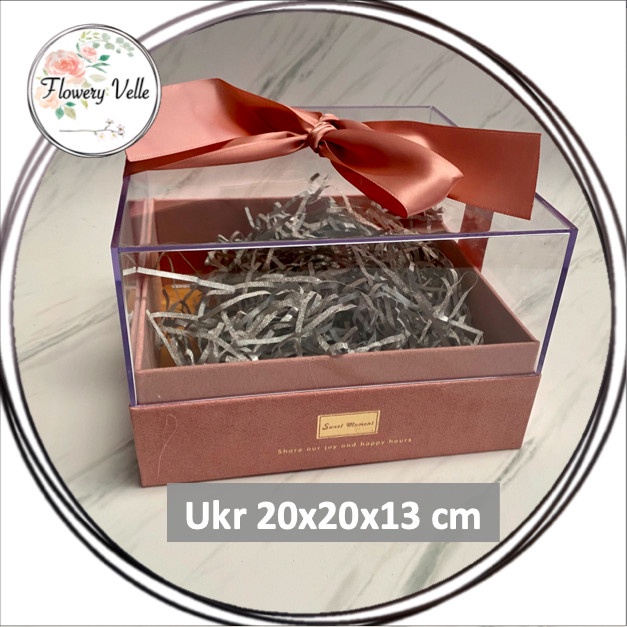 

Terlaris Gift Box Premium Akrilik Hard Box Kotak Kado Acrylic Hampers Box