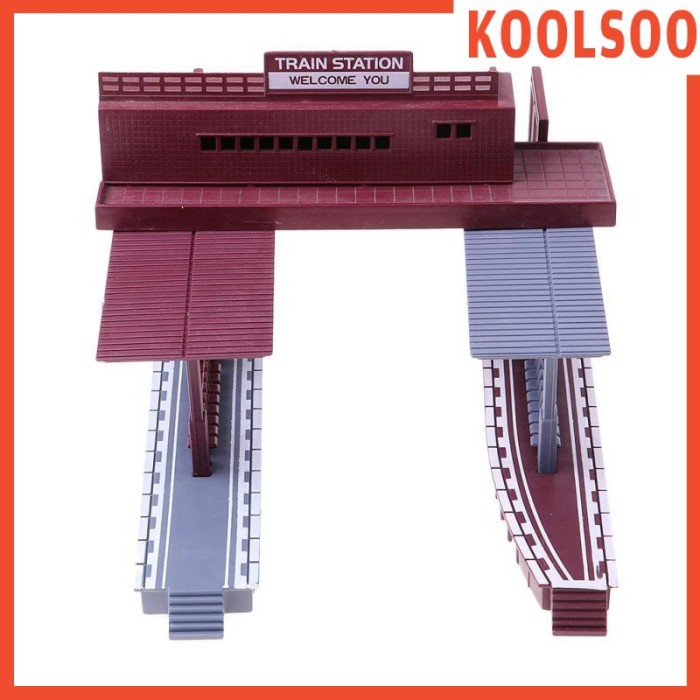FLASH SALE DY045 KOOOO MINIATUR STASIUN KERETA API SKALA 1 87 TERBARU