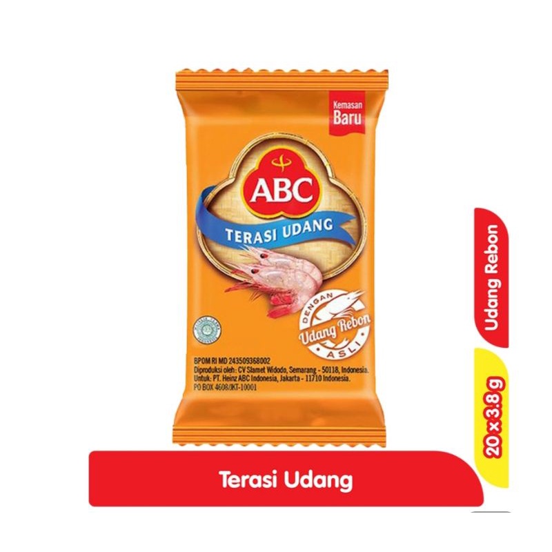

ABC Terasi Udang 20 x 3,8 gr