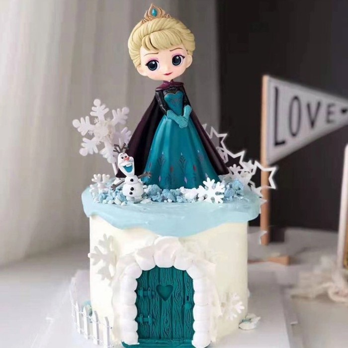 Terlaris Cake Topper Elsa Frozen/ Figurin Elsa Frozen