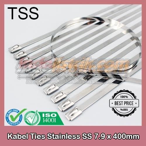 

Kabel Ties Stainless 40Cm Ss 7.9 X 400Mm Tss Cable Tis Steel Ori