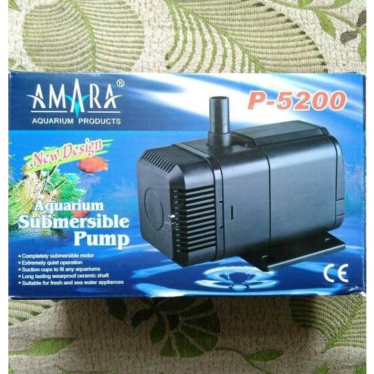 Submersible Pump Amara P-5200, Pompa Celup Air Hidroponik, Kolam Ikan