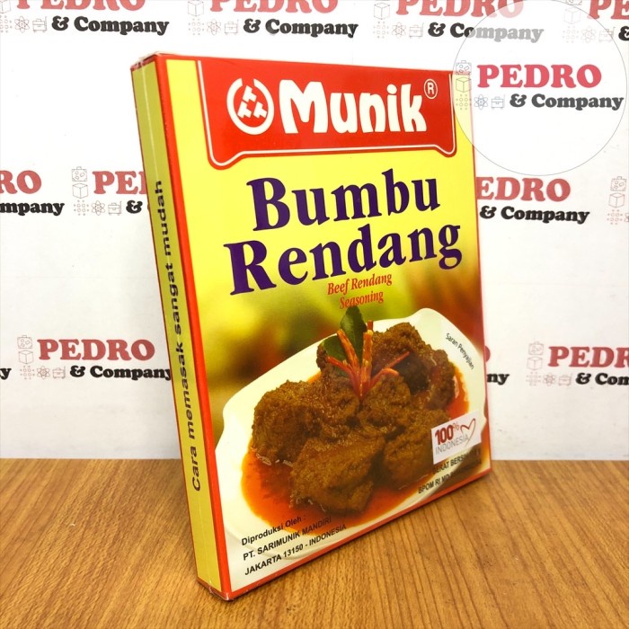 

Munik Bumbu Rendang 115 Gram - Beef Rendang Seasoning Indonesia