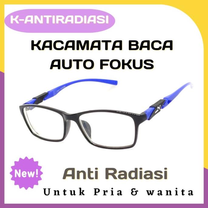 Kacamata Baca Pria Sporty Auto Fokus Kacamata Plus Auto Focus Wanita