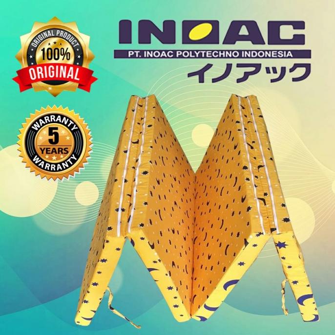 kasur busa lipat 4 INOAC 120 X 200 X 5 cm
