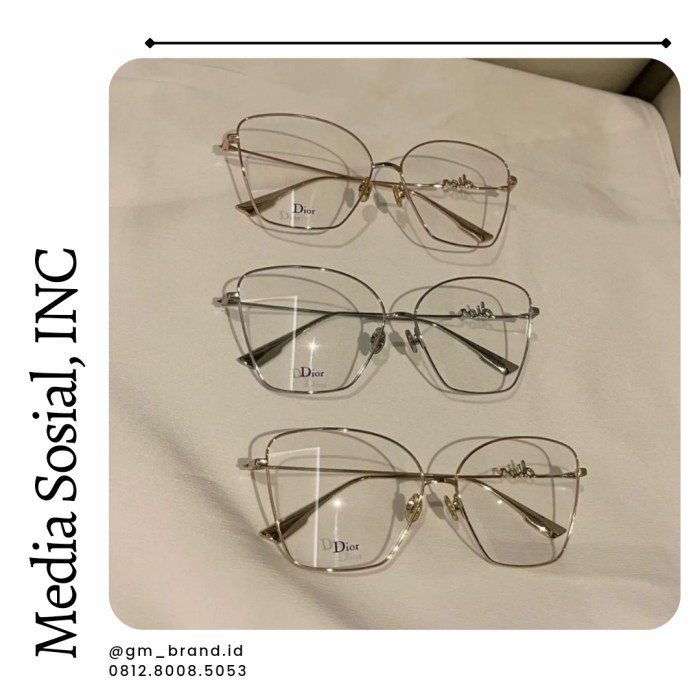 Terlaris Dior Signature01 Butterfly Jewellery Glasses