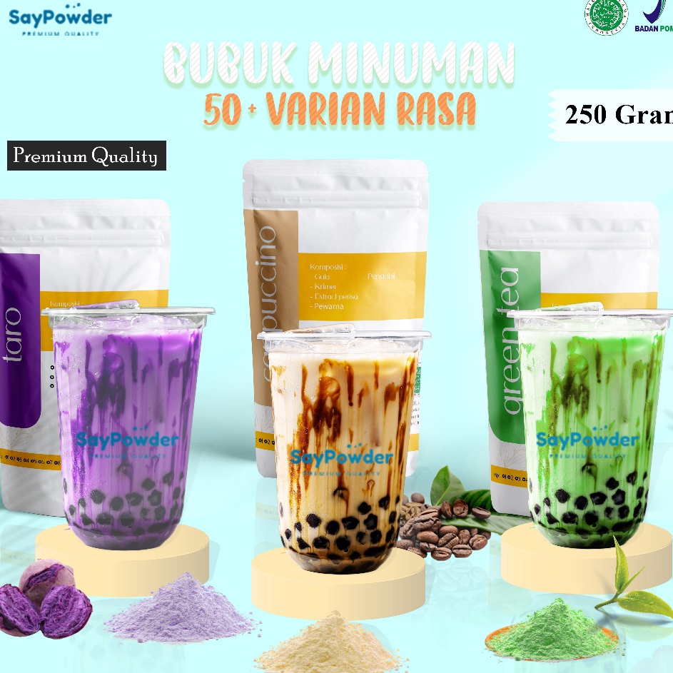 

HOT BUBUK MINUMAN PREMIUM SERBUK MINUMAN ANEKA RASA 250GR BUBUK MINUMAN POWDER DRINK SERBUK MINUMAN RASA / BUBUK MINUMAN KEKINIAN BUBUK MINUMAN RASA ENAK boba drink