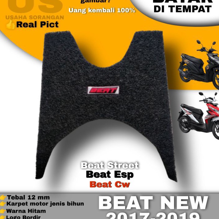 karpet beat/beat street/esp/karpet bihun/karpet mie/karpet serabut/karpet motor beat tahun 2017-2019