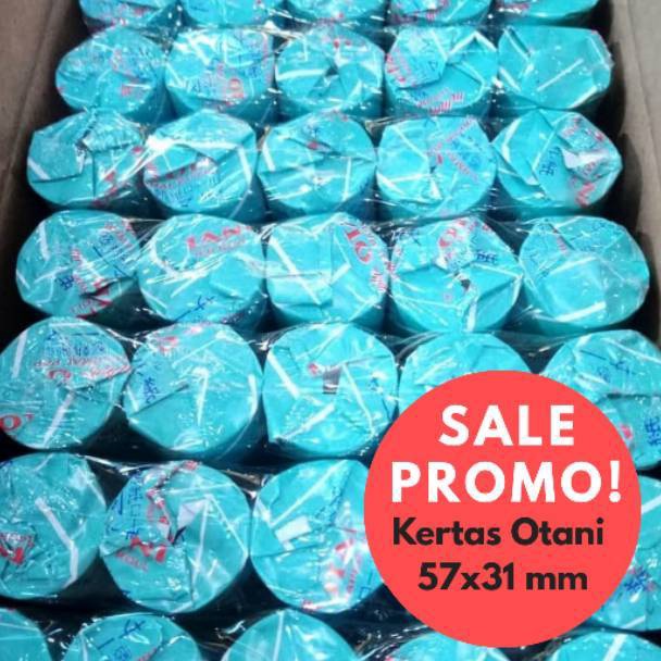 

Realpct Kertas struk kasir thermal paper roll 57x31/30 mm berisi 10 roll