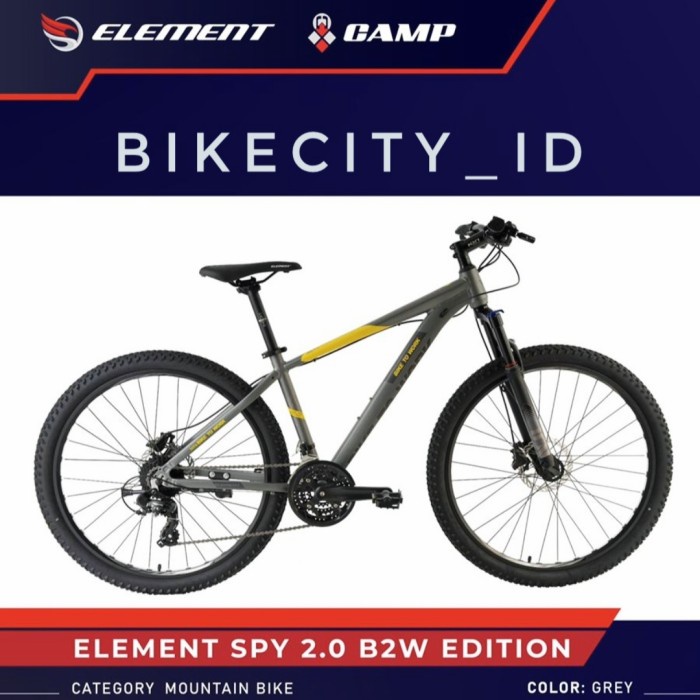Terlaris Sepeda Mtb Element Spy 2.0 B2W Edition 3X8 Speed 27,5 Inch