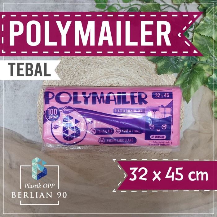 Ataritagrosir Plastik Polymailer Pink 32X45 Cm Plastik Packing Online Amplop Plastik