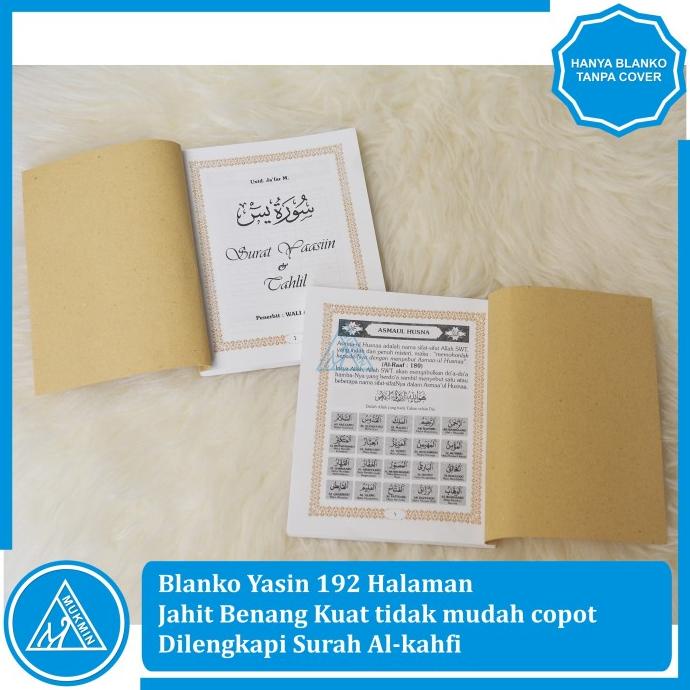 Siap COD Yasin 192 Halaman Mate Paper di lengkapi Surat Al-Kahfi Tanpa Cover