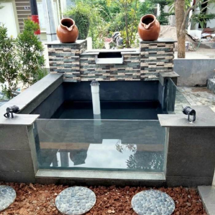 PROMO MENERIMA PEMBUATAN TAMAN AIR TERJUN FULL KACA TERBARU