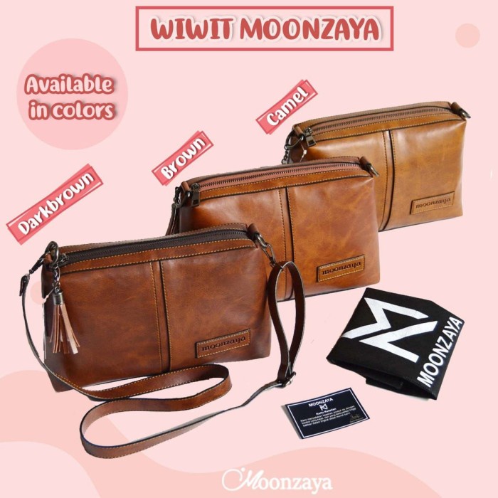 PROMO TAS WIWIT MOONZAYA TAS SELEMPANG WANITA KULIT BY MOONZAYA ORIGINAL TERLARIS
