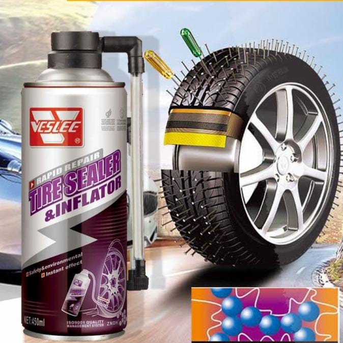 VESLEE TIRE SEALER & INFLATOR TAMBAL BAN INSTAN