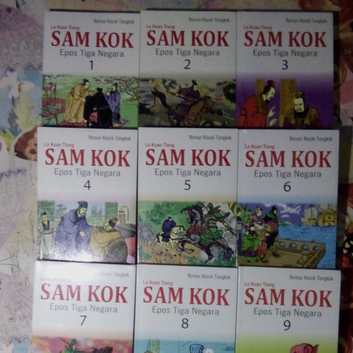 MUST HAVE ORIGINAL SET 10 BUKU SAM KOK EPOS TIGA NEGARA ROMAN KLASIK TIONGKOK TERLARIS