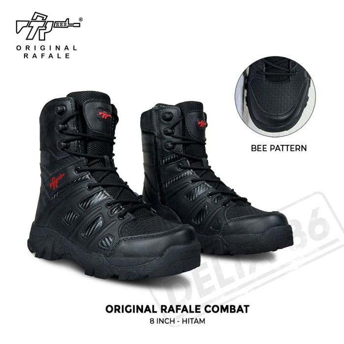 Terlaris Sepatu Original Rafale Combat 8 Inch / Sepatu Tactical Combat Hitam
