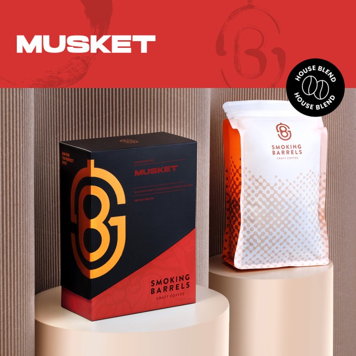 

Musket Blend (Specialty Coffee Beans - Espresso Roast) Smoking Barrels