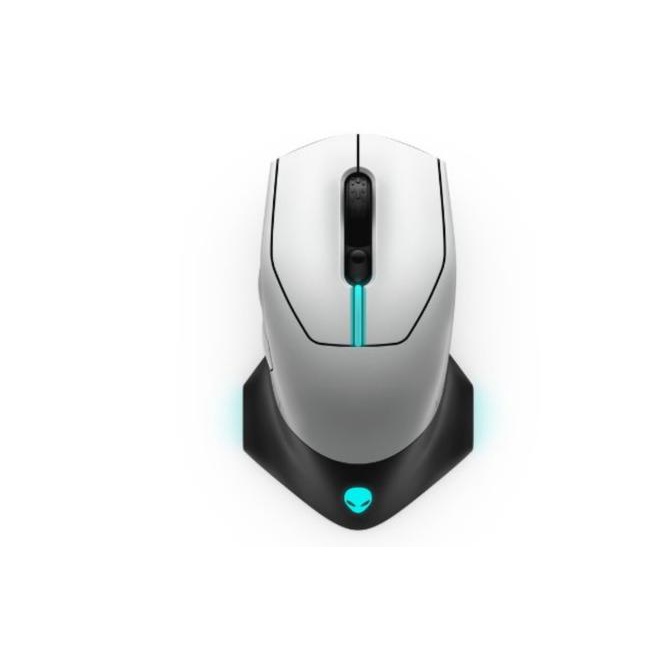 DELL GAMING MOUSE ALIENWARE 610M WIRED WIRELESS 16000DPI LUNAR LIGHT YORDIARDIANSYAH