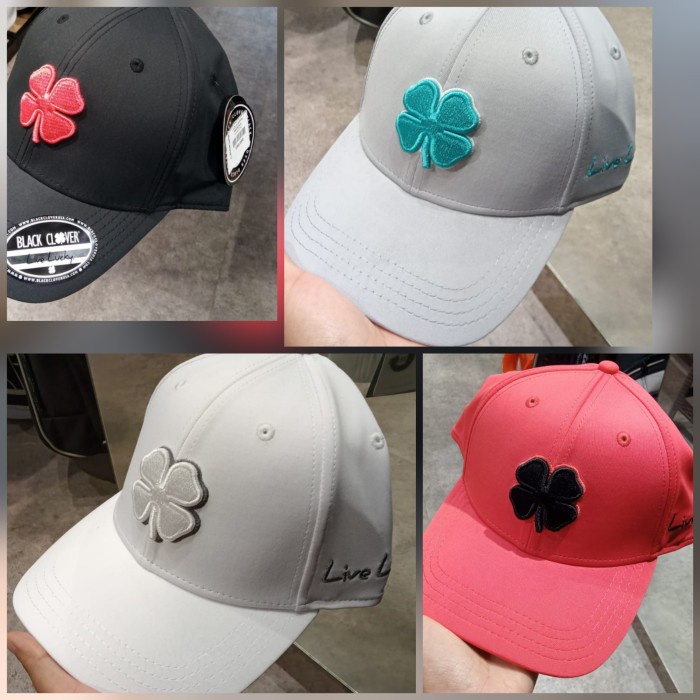 TERLARIS" Topi golf Black Clover Original USA