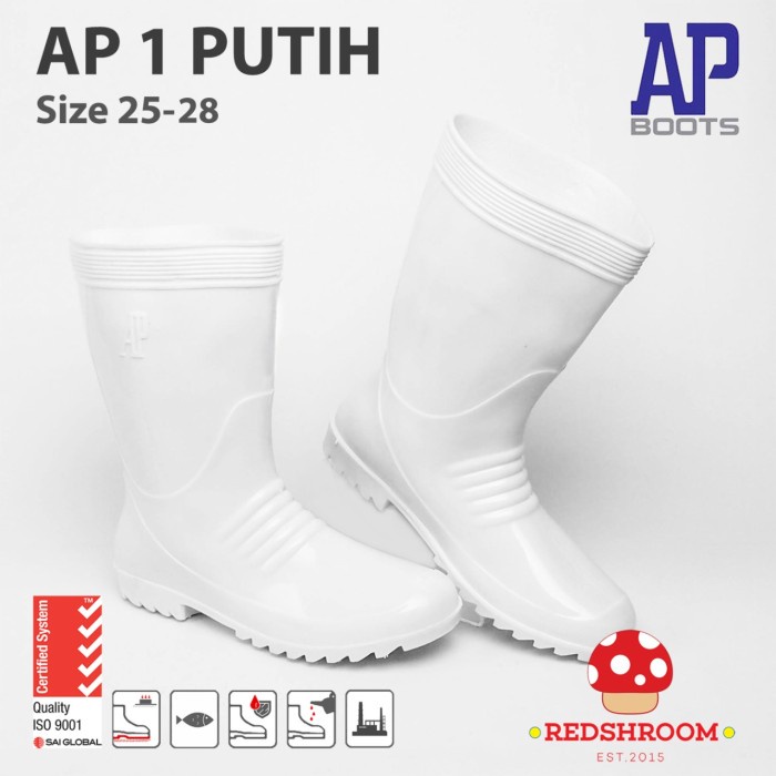 Best Seller Sepatu Boot Pendek Ap Boots Ap 1 Putih Perairan Perikanan