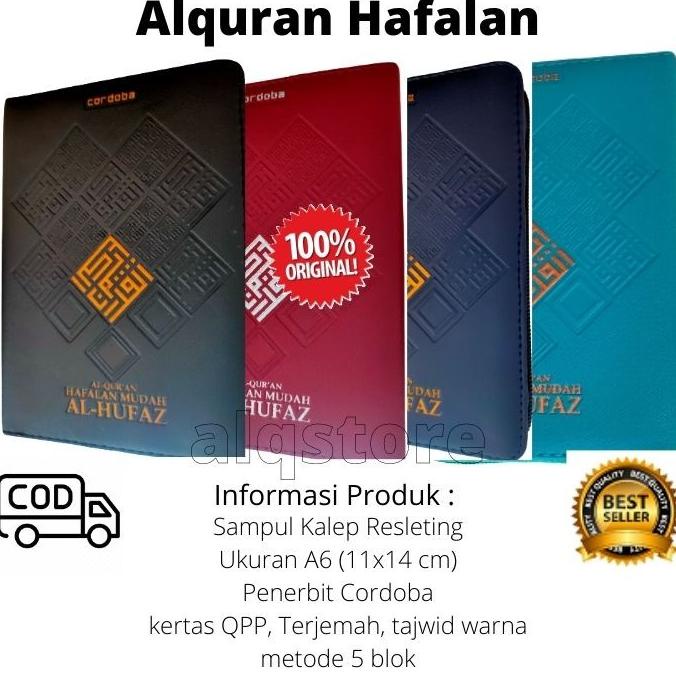 Siap COD Al Quran Hafalan Terjemah Al Hufaz Resleting Uk A6 Alquran Alhufaz