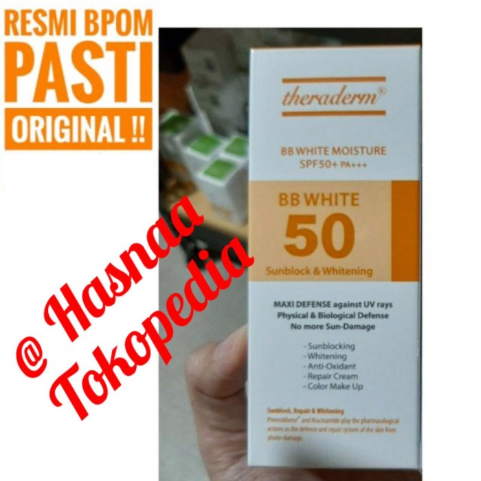 TERBARU Theraderm BB White Moisture SPF50 Whitening Sunblock Cream ORI Korea