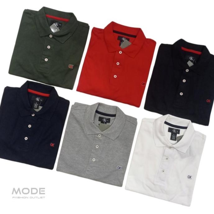 Polo Shirt Pria Ck Bordir Kecil New Promo Worldfashion02