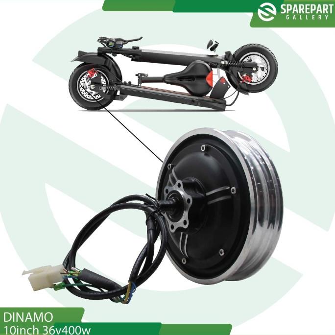 Dinamo bldc 10inch 36v400w skuter listrik otoped motor bldc ring 10"