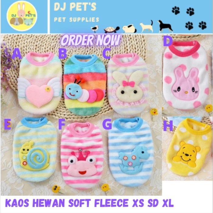 Bestseller Baju Anjing Dan Baju Kucing Baju Hewan Kecil Puppy Kitten Pet2031