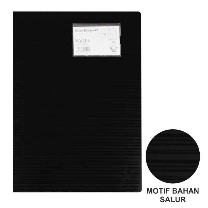 

Bestseller Dokumen Keeper / Clear Holder /Display Book Eagle A4 / F4 60 Pocket - A4, Hitam