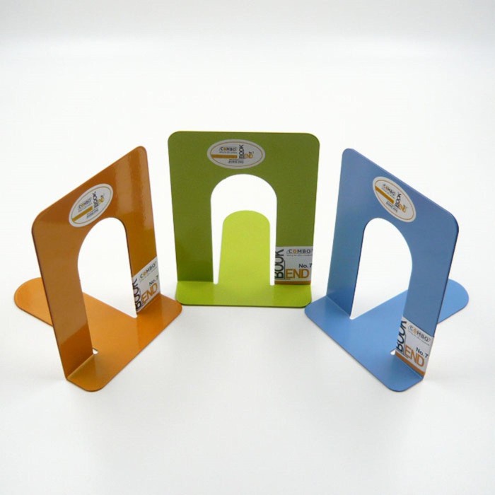Bestseller Penyangga Sandaran Penahan Pembatas Rak Buku Besi Organizer Holder Map
