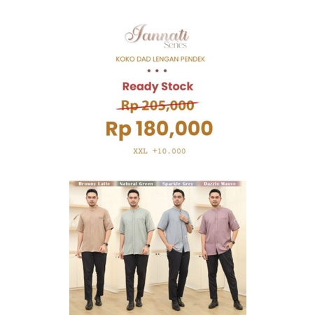 READY SIAP KIRIM KOKO DAD JANNATI SERIES BY SALVINA HIJAB ORIGINAL