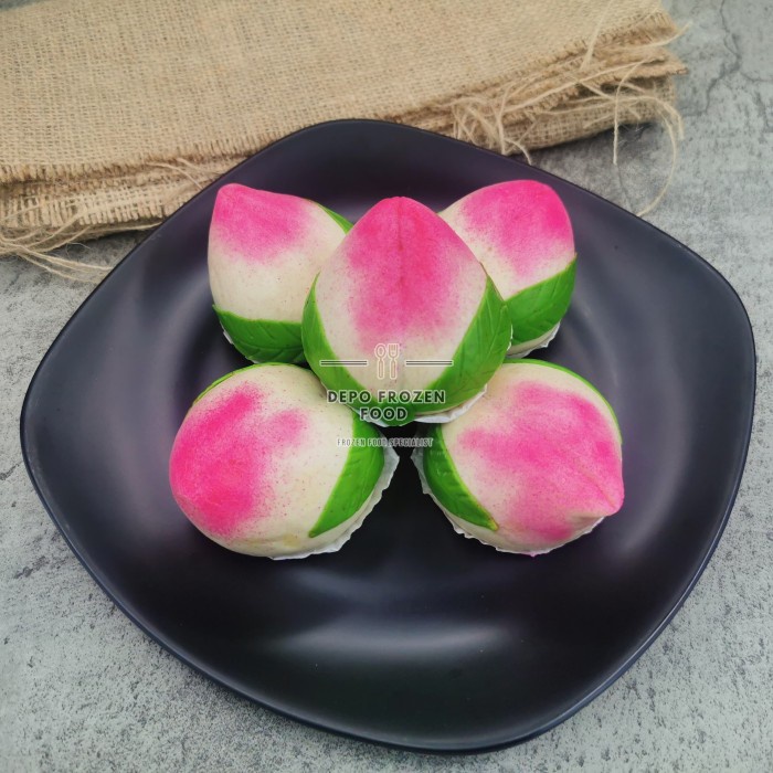 

Best Seller Pao Persik - Pao Shien Tho - Frozen Dimsum - Halal