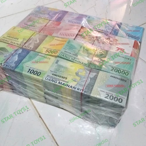 Terlaris 1000 Pcs Mainan Uang - Uangan / Uang Palsu / Duit Palsu