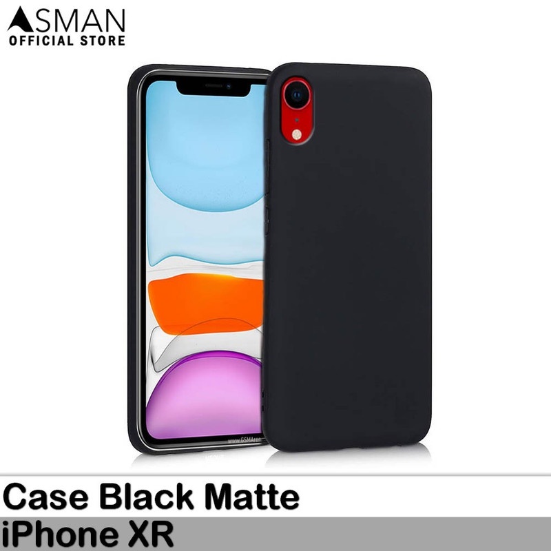 Ultraslim iPhone XR | Soft Case Black Matte - Black