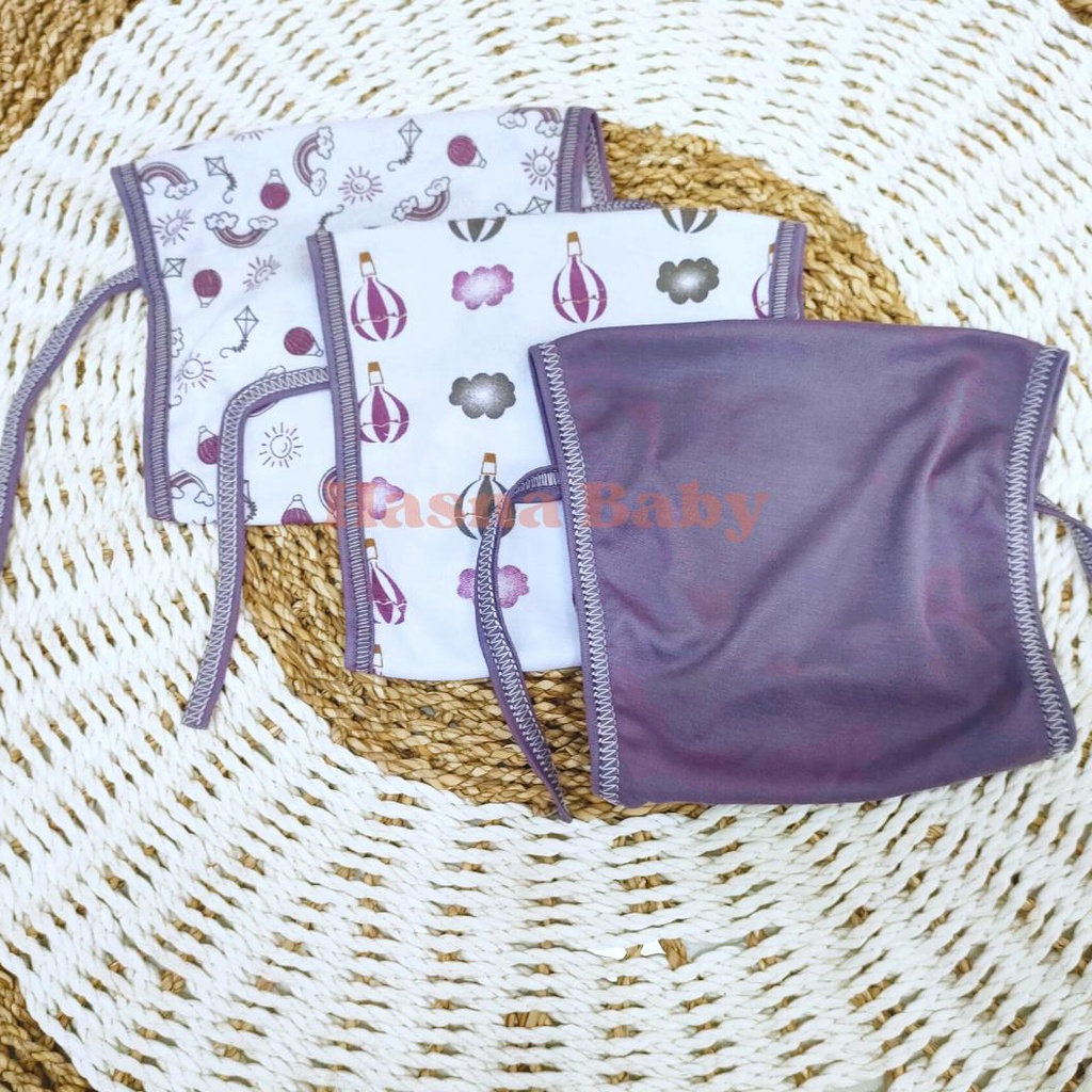 Paket Popok Tali Lusinan Popok Tali Bayi Baru Lahir, Baby Newborn Gift Set Seri Purple Mouve-Juragan Lebak