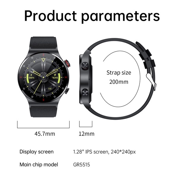 LIGE Smart Watch Men Full Touch Bluetooth Call Sport Watch ECG Health Tracker Men Smartwatch Waterproof For Android Ios