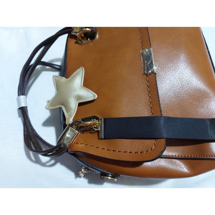 DISKON SPESIAL BARU- BELLEZZA HANDBAG ORIGINAL-TAS TENTENG WANITA- TAS SLING-COKLAT TERMURAH