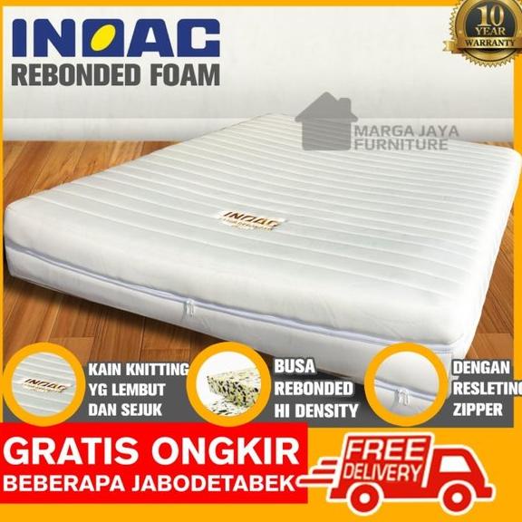 Kasur Matras INOAC ORTHOPEDIC REBONDED 120 160 180 200 zipper