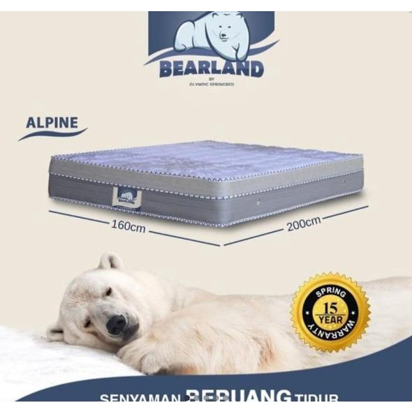 Springbed kasur Bearland grizzly plushtop by olympic