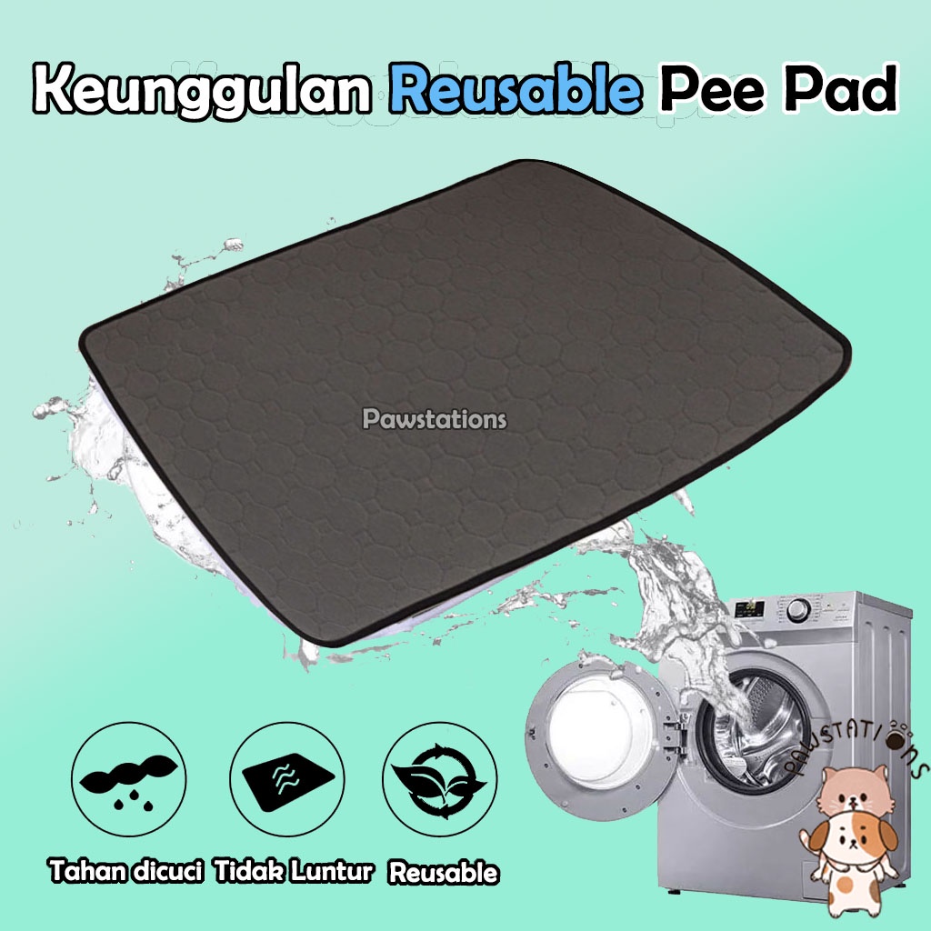 Reusable Pee Pad Washable Pee Pad Perlak Bisa Dicuci Perlak Bisa Dipakai Ulang